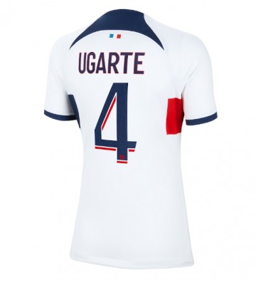 Paris Saint-Germain Manuel Ugarte #4 Koszulka Wyjazdowych Kobiety 2023-24 Krótki Rękaw